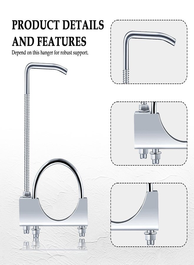 Stacool مشبك عادم Stacool مقاس 2.5 بوصة مع علاقة، علاقة عادم شديدة التحمل مع مشبك لأنبوب عادم مقاس 2.5 بوصة، علاقة كاتم صوت عالمية، أدوات سيارات لمعظم أنظمة عادم السيارات والشاحنات - Image 3