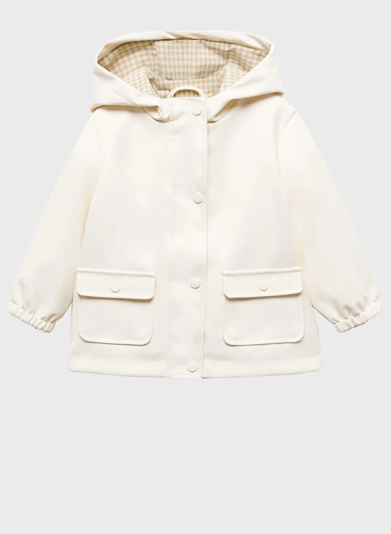 MANGO Kids Hooded Raincoat