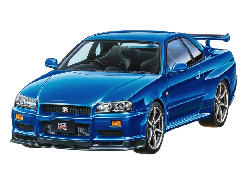 Tamiya تامييا نيسان 24210 سكايلاين GT-R V-SPEC R34، أبيض، ميتل - Image 3