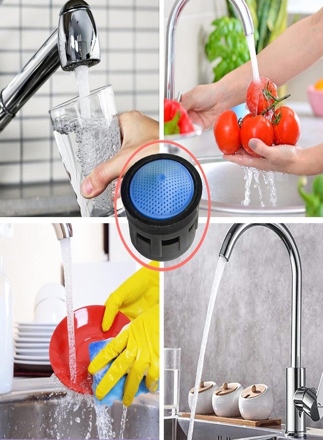 Acetap Plastic Fusion High-Pressure Replacement Water Aerator Tap and Faucet Foam Flow, Blue | Pack of 10 | 12 x 12 x 12 Millimeters - Image 4
