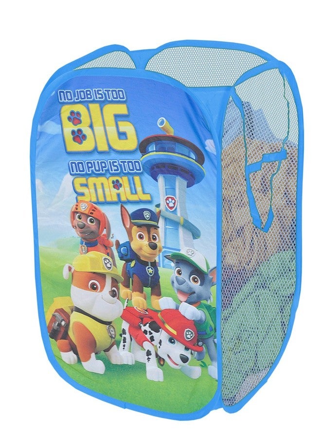 آيديا نوفا سلة غسيل قابلة للطي من Idea Nuova Nickelodeon Paw Patrol بمقابض حمل متينة، ارتفاع 21 بوصة × عرض 13.5 بوصة × طول 13.5 بوصة، لون أزرق، مقاس واحد - Image 2
