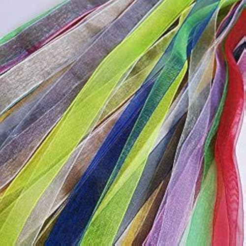 Chenkou Craft Solid Organza Ribbon Assorted 24 Yards Craft Bow Party Decoration Packing Ribbons (Mix, 3/8"(10mm)) - Image 2