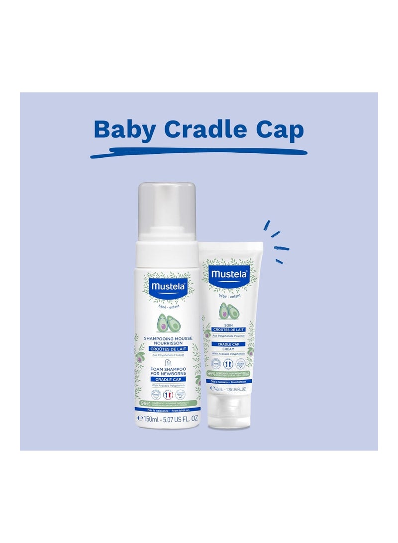 Mustela Cradle Cap Foam Shampoo With Natural Avocado Tear Free And Fragrance Free 150Ml - Image 4
