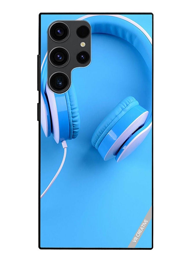 VR CREATIVE غطاء واقي لجهاز سامسونج جالاكسي S23 ألترا 5G بتصميم سماعات موسيقية متعددة الألوان - Image 1