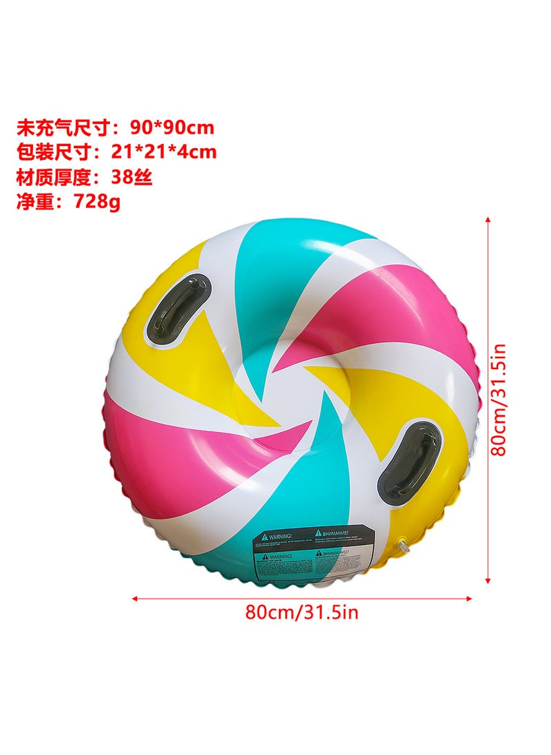 Inflatable Ski Ring Durable Outdoor Thickened Ski Board Colorful stripes 90CM before inflation - pzsku/Z35A493727A121B13B233Z/45/_/1725159340/c1e686ec-bc45-4835-8c5d-9036ae388b74