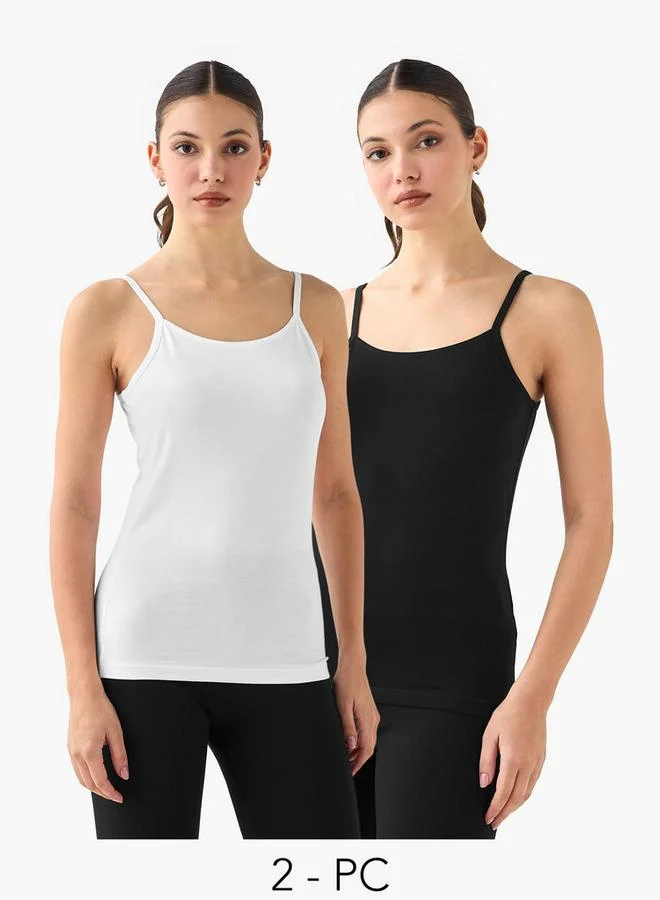 Splash FAV Set of 3 - Regular Fit Tank Top with Spaghetti Straps