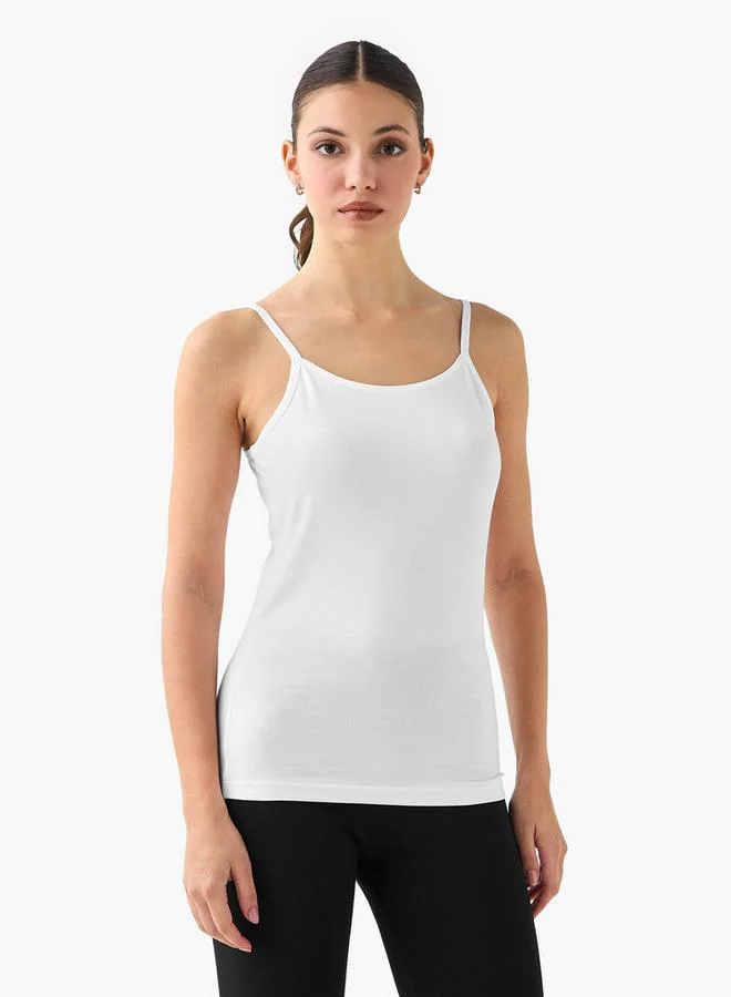 سبلاش فيڤ Set of 3   Regular Fit Tank Top with Spaghetti Straps
