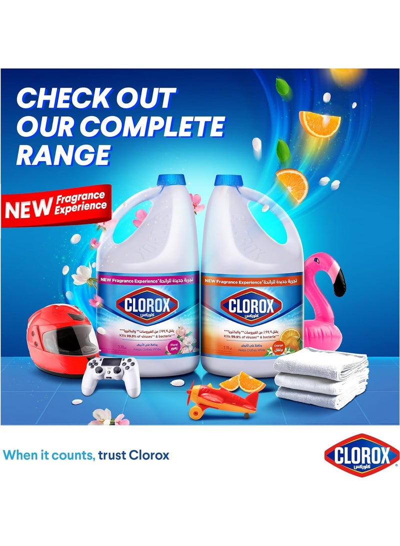 Clorox Bleach Liquid Floral Scent Household Cleaner And Disinfectant 2 x 3.78L - Image 5