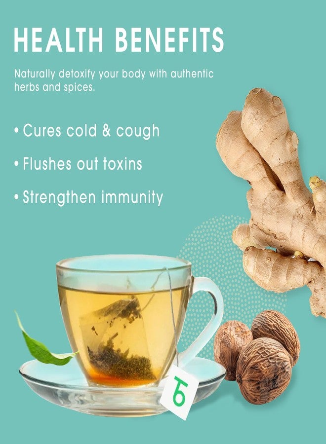 Teabox Detox Kahwa Herbal Tea | 25 Biodegradable Teabags | 8 Natural Ingredients | Supports Body Detox & Healthy Digestion | 0% Bitterness | Caffeine-Free Wellness Brew - Image 3