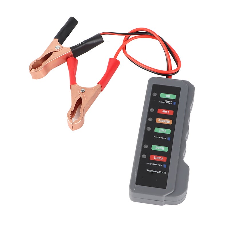 12V Car Battery Tester 6LED Lights Display Alternator State Check Automotive Diagnostic Tool - Image 4
