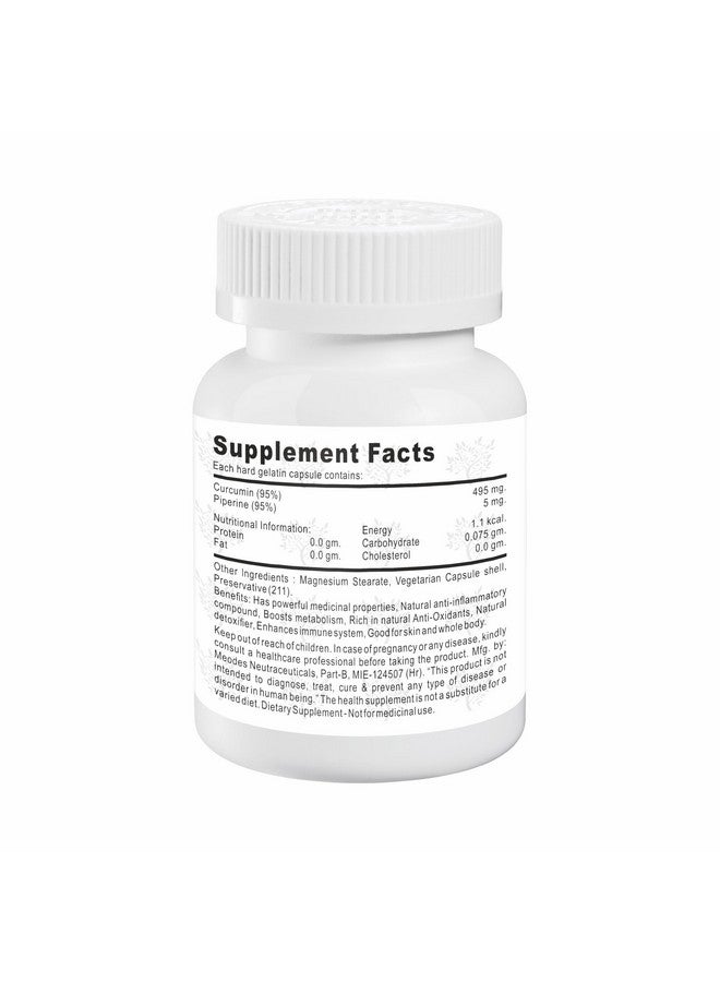 Crosslands Curcumin (95%) Extract With Piperine(5%) Organic Turmeric Veg|500 Mg| Immunity Boosters Tablet For Adults With Curcuma Longa, Turmeric Powder & Ginger| 60 Capsules - Image 2