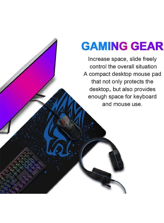 Taimi Gaming Mouse Pad Black Blue 800x300x4 mm - Image 2