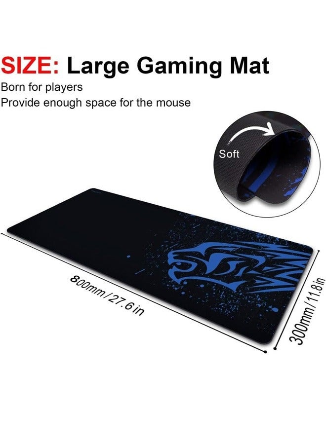 Taimi Gaming Mouse Pad Black Blue 800x300x4 mm - Image 5