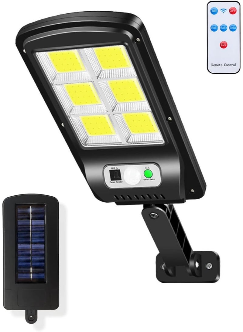 120 LED Solar Street Light with PIR Motion Sensor, LED Spotlight, Waterproof Outdoor Floodlight with IP65 Rating for Water and Dust Resistance, Suitable for Garden, Patio, Walkway, and Garage - Image 1