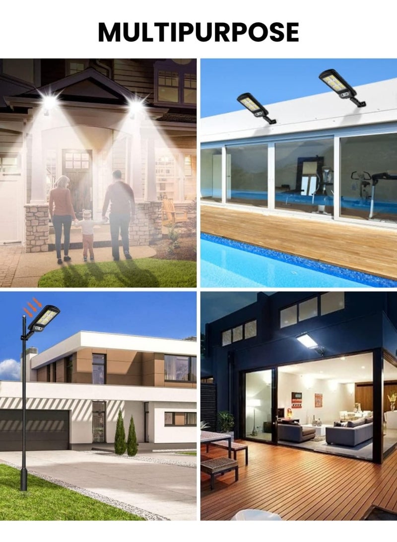 120 LED Solar Street Light with PIR Motion Sensor, LED Spotlight, Waterproof Outdoor Floodlight with IP65 Rating for Water and Dust Resistance, Suitable for Garden, Patio, Walkway, and Garage - Image 5