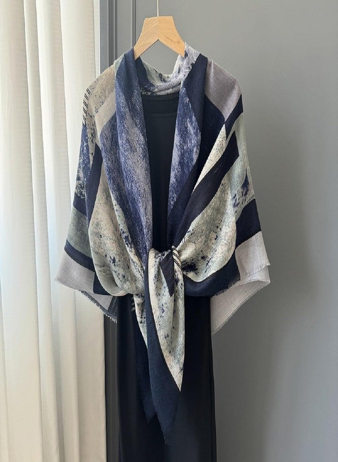 كي-اليوون وشاح مربع كبير من كي-إليون، 51 بوصة، ملمس حريري، وشاح أنيق، وشاح للف الشعر، وشاح للنوم، H2301، مقاس واحد - Image 2