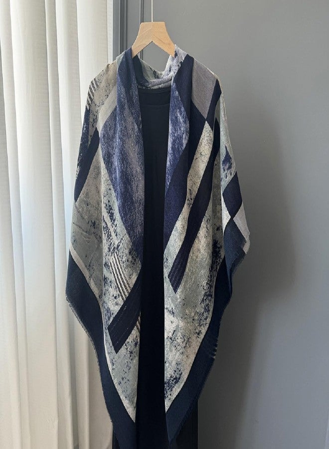 كي-اليوون وشاح مربع كبير من كي-إليون، 51 بوصة، ملمس حريري، وشاح أنيق، وشاح للف الشعر، وشاح للنوم، H2301، مقاس واحد - Image 5