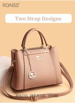 roaiss Leather Women Shoulder Bag Women's Handbag Elegant Patent Leather Bag Waterproof Handbag Shoulder Bag Women Large Capacity Bag  - Image 3