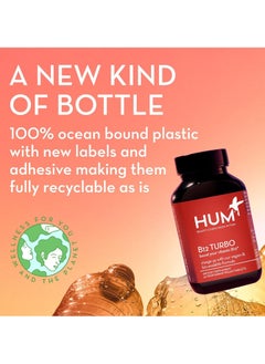 HUM B12 Turbo Boost Your Vitamin B12 Dietary Supplement 30 Vegan Tablets  - Image 4