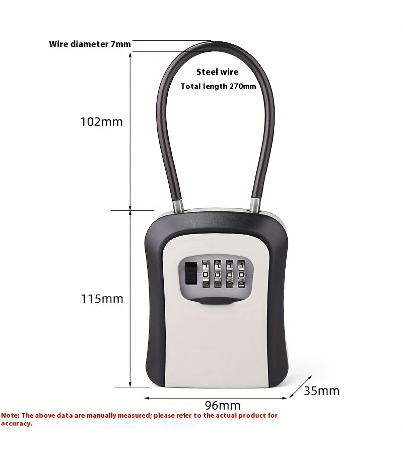 Linked Password Key Box For Construction Site Without Installation - Image 4
