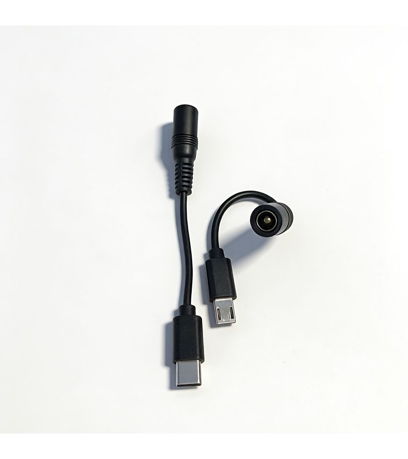 DC5.5x2.1mm to V8 USB Battery Adapter Charging Cable for Laser Levels 3Pcs - Image 1