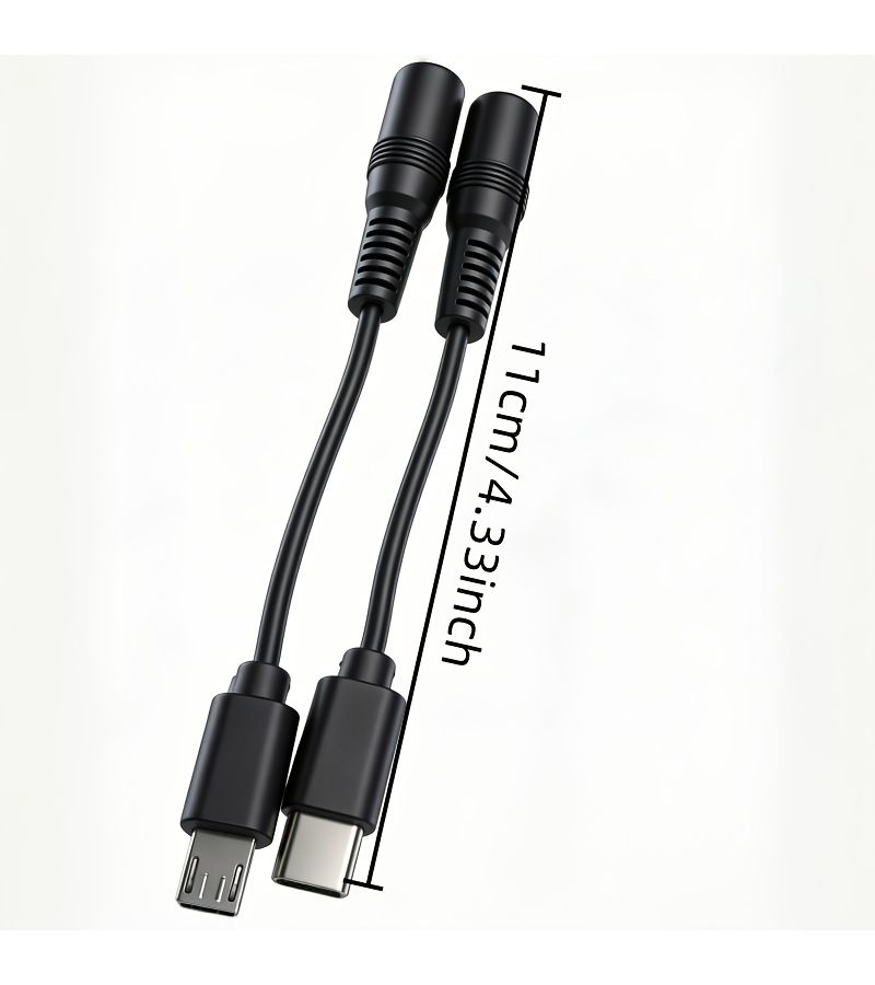 DC5.5x2.1mm to V8 USB Battery Adapter Charging Cable for Laser Levels 3Pcs - Image 2