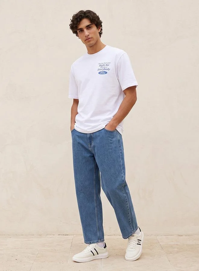 اس بي كاركترز Ford Regular Fit Cotton Crew Neck T-shirt