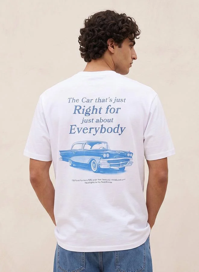 اس بي كاركترز Ford Regular Fit Cotton Crew Neck T-shirt