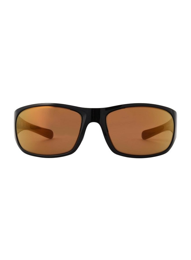DOCKERS Men'S Sail Wrap Sunglasses Black 62 Mm  - Image 2