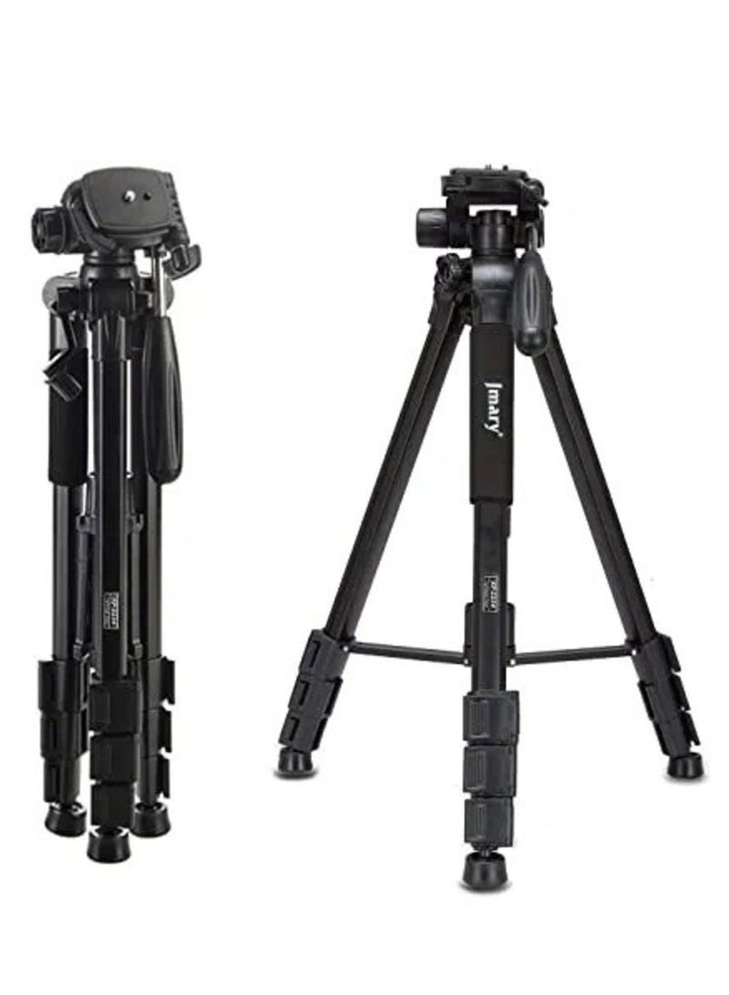 Jmary Jmary 2234 Professional Aluminium Alloy Tripod Stand - 3-Way Swivel Pan Head - Image 1