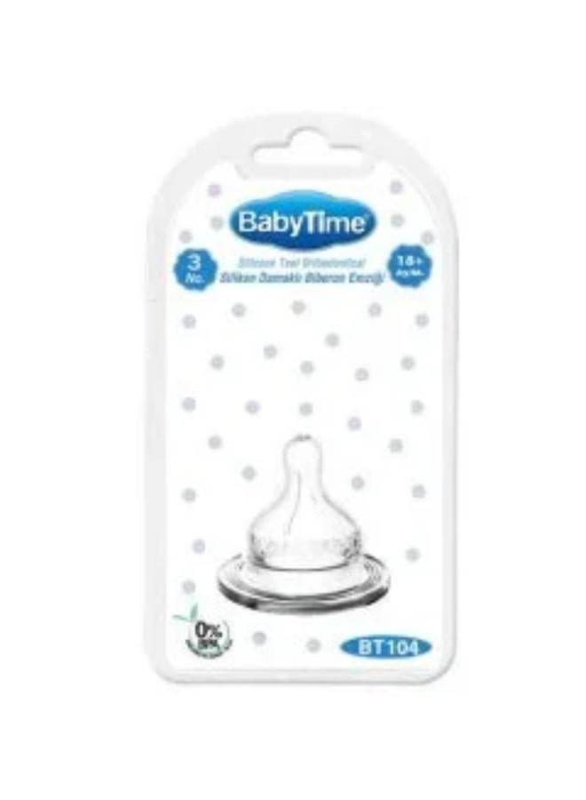 Baby Time silicone wide neck nipple