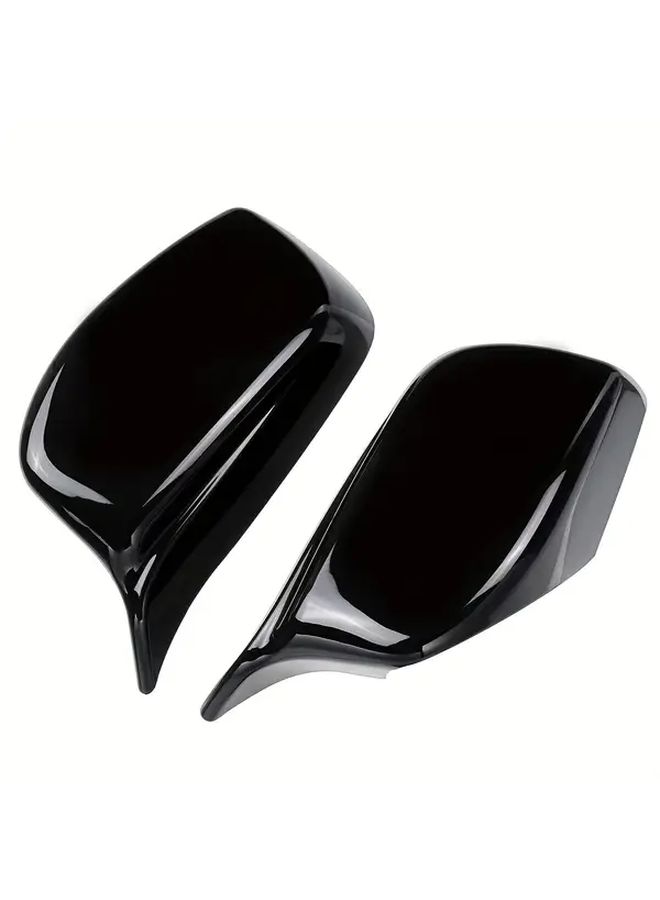 2pcs E60 Old Model Mirror Modification Bright Black Car Rearview Horn For 5 Series E60 E61 - Image 5