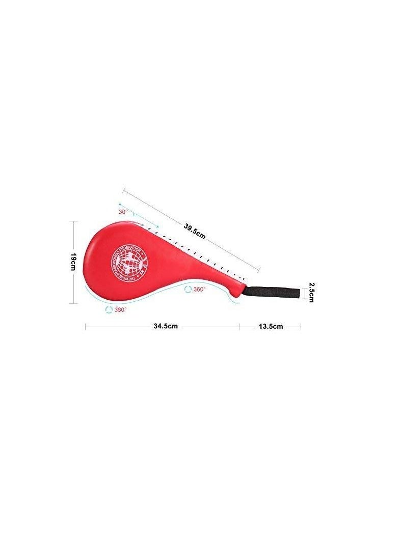 SYOSI Taekwondo Kick Pads, Double Pad Target Durable Strike Boxing Kicking Targets Training Paddles, Pads for Kickboxing and Karate  - Image 2