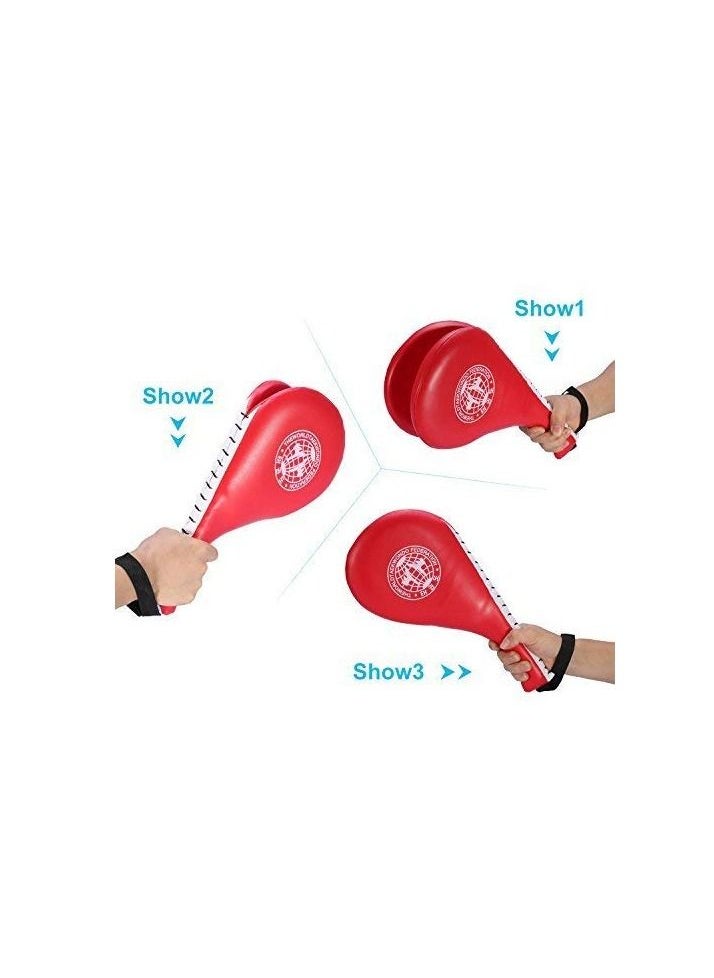 SYOSI - Taekwondo Kick Pads, Double Pad Target Durable Strike Boxing Kicking Targets Training Paddles, Pads for Kickboxing and Karate - Image 1