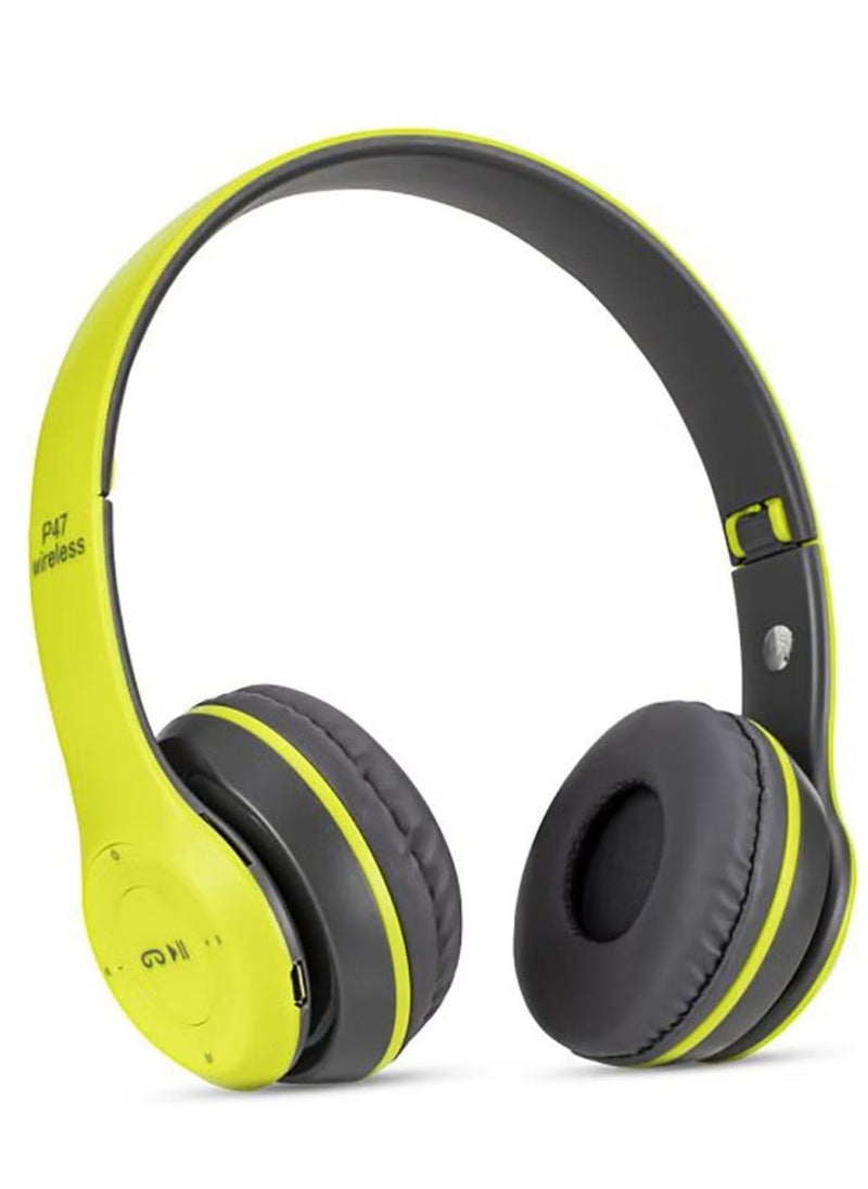 P47 - Wireless Bluetooth Stereo Headphone P47 Headset With Hidden Mic - Image 1