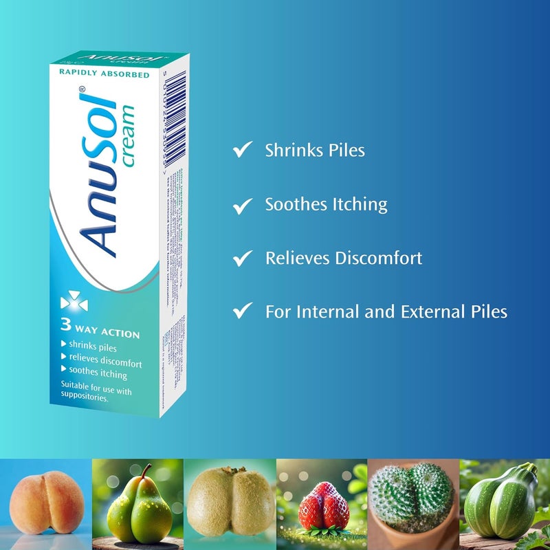 Anusol Haemorrhoids Treatment Cream Proven Formula Shrinks Piles Relieves Discomfort Soothes Itching Lubricates 23g - Image 2