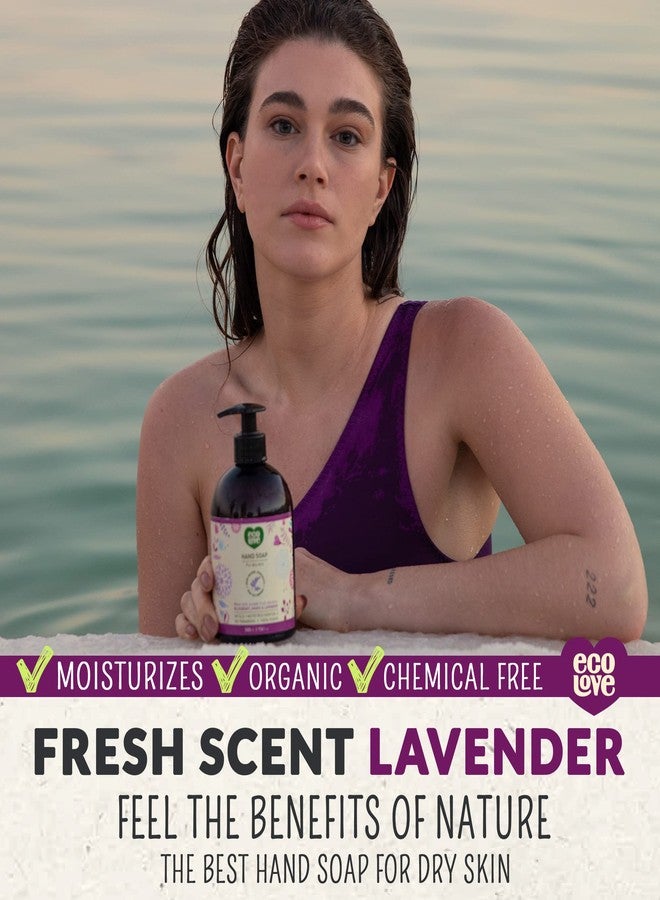 ecoLove - Natural Liquid Hand Soap - Organic Blueberry, Grape & Lavender - No SLS or Parabens - Vegan and Cruelty-Free Hand Soap, 17.6 oz - Image 3
