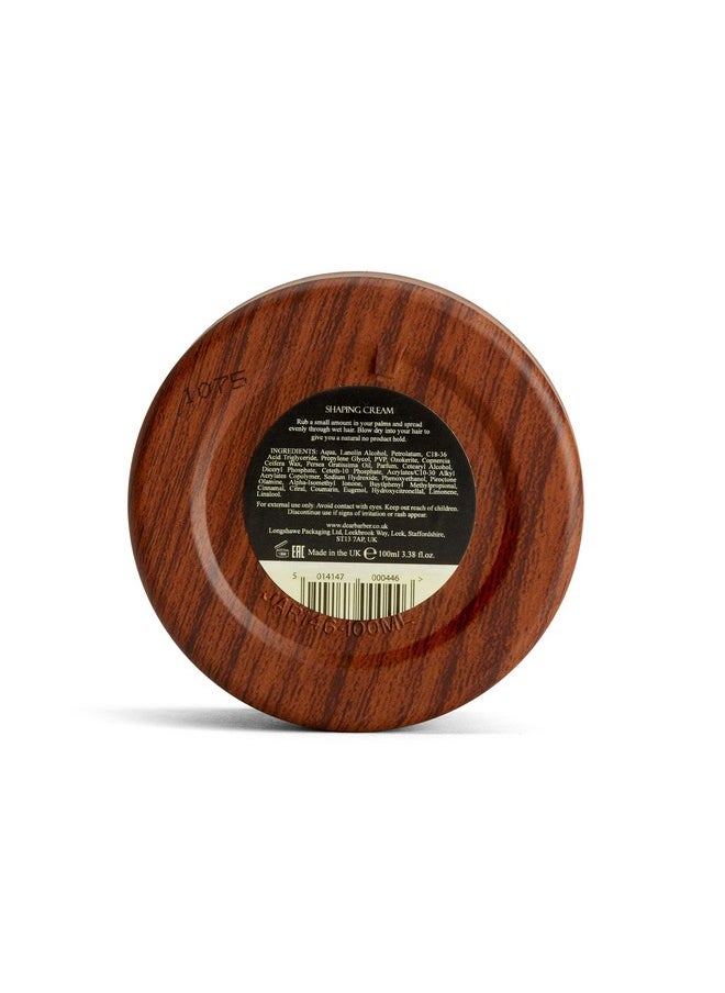 Dear Barber - Men'S Hair Shaping Cream Enriched With Avocado Oil Hair Cream For Men For A Natural Look Medium Hold Medium Shine 100Ml - Image 1