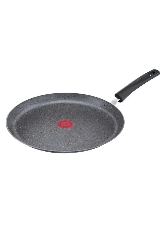 Tefal Natural Force Pancake Pan 25 cm Easy Cleaning Mineralia+ NonStick Coating Natural Minerals ThermoSignal Heat indicator Healthy Cooking Safe Cookware France Induction Pan Golden Pancakes G2663832