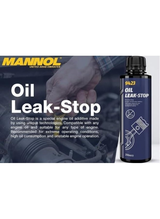 Mannol HTE - Germany 2 Pc Pack 9423 ENGINE OIL LEAK STOP - Image 3
