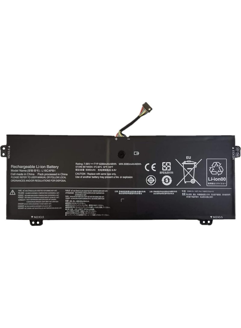 Terabyte 7.68V 48Wh L16M4PB1 L16C4PB1 L16L4PB1 Battery Compatible for Len.ovo YOGA 730-13IWL Series 5B10M52740 5B10M52738 2ICP4/43/110-2 5B10Q38237 - Image 1