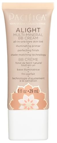Pacifica Alight MultiMineral BB Cream Medium  Hydrating Tinted Moisturizer  Primer Sheer Natural Foundation Coverage Vegan  CrueltyFree 1 fl oz