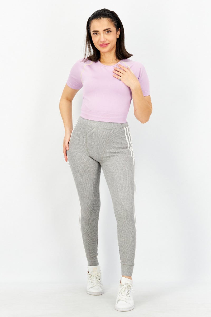 adidas Originals Women Sportswear Fit Training Leggings, Grey - Image 4