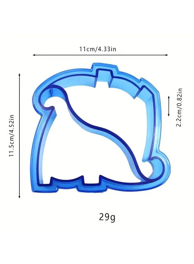 Dinosaur Bread Cutter Set With 6 Cute Dinosaur Designs Plastic Kitchen Gadget - Image 5
