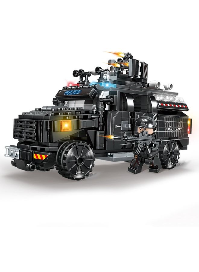 زي سي إم - هابي 4 في 1 مجموعة مكعبات بناء سيارة نمر مدرعة من Sabre-Toothed 436 قطعة - Image 1