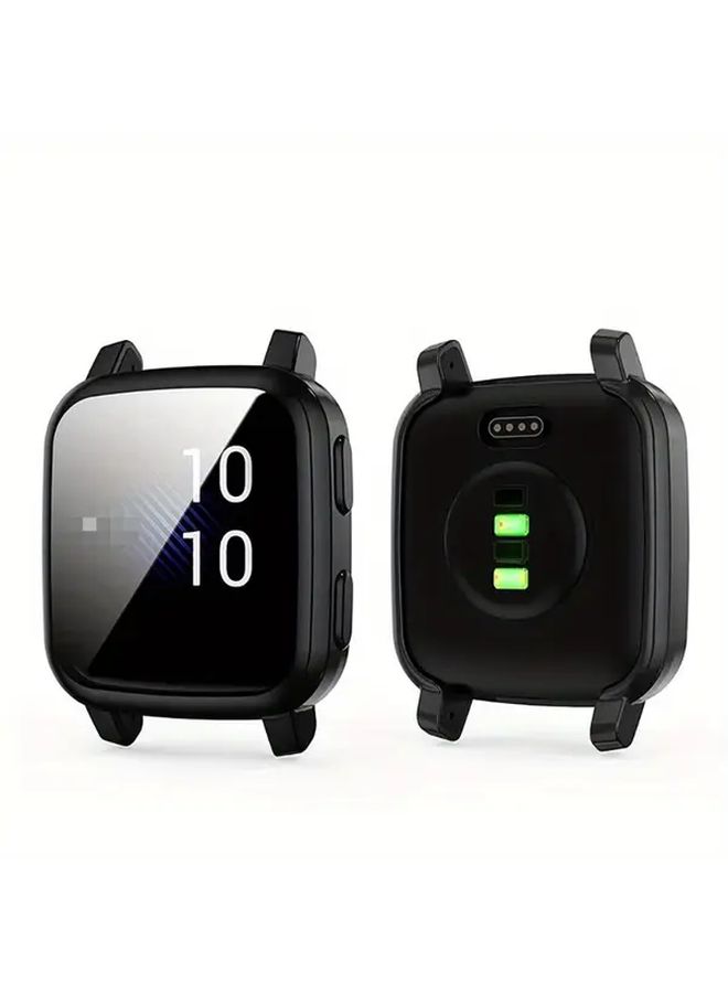 حافظة واقية من TPU أسود لساعة Garmin Venu SQ SQ2 الذكية بتغطية كاملة - Image 3