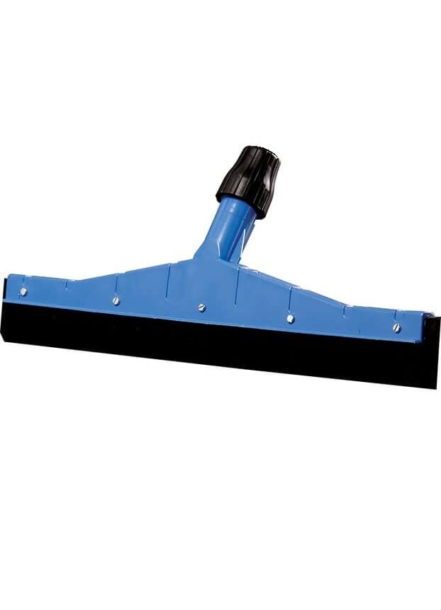 Carepure 18 Inch Tyre Rubber Floor Wiper Squeegees Industrial Type Tyre Rubber Wiper Quick Drying Wet Room Floor Squeegee Heavy Duty for Bathroom Kitchen and Shower 18 Inch Blue