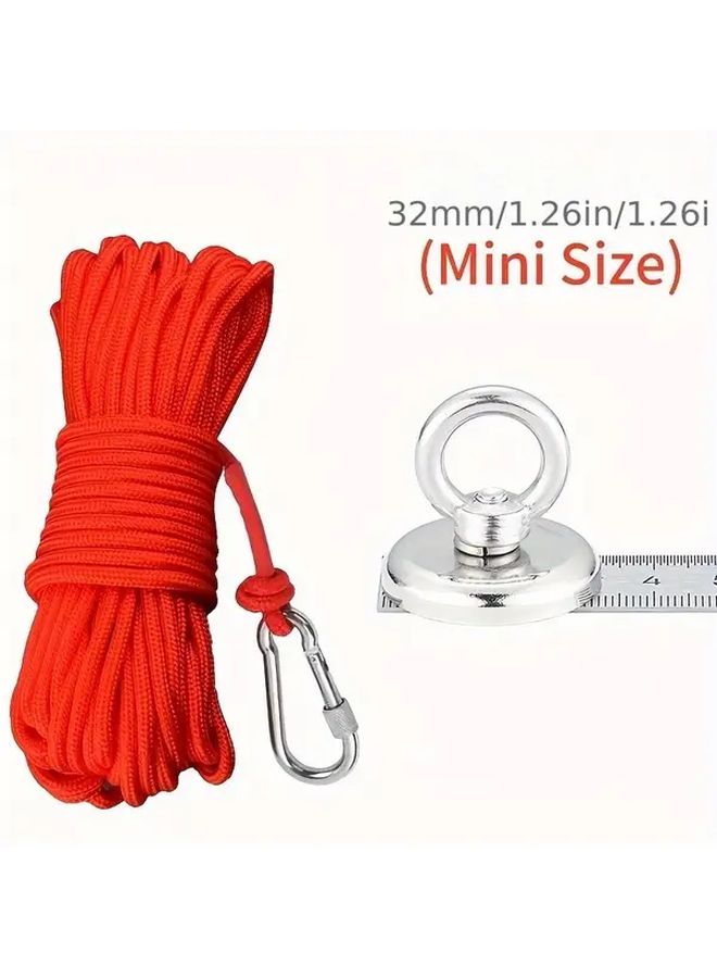 Heavy Duty Magnetic Salvage Kit 32mm Diameter 393 7 Inch Rope Metal Fishing Retrieval - Image 3