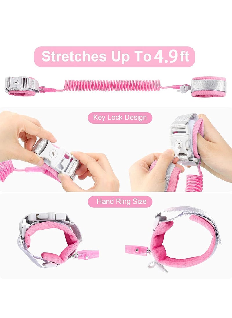 Generic Comfortable Breathable Toddler Anti Lost Wrist Link with Key Lock For Outdoor Activities Shopping Amusement Park Outdoor  - Image 3