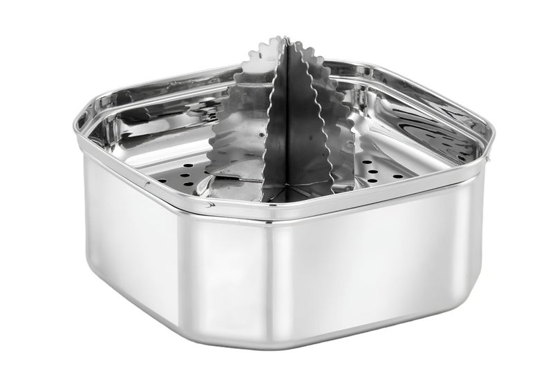NOHUNT Premium Stainless Steel Manual Citrus Juicer, Hand Press Squeezer with Honeycomb Filter Bowl, Large Capacity Lemon Orange Juice Strainer, 12.2x12.2x6.8 cm (Octagon) - Image 5
